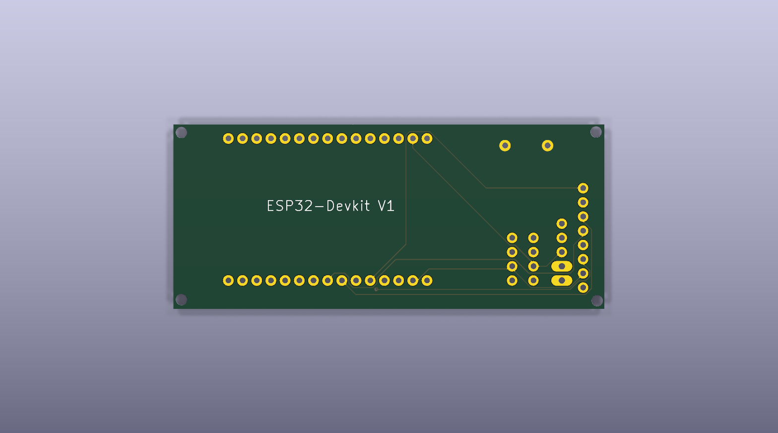 Bottom side of the jb-eink-v1 PCB.